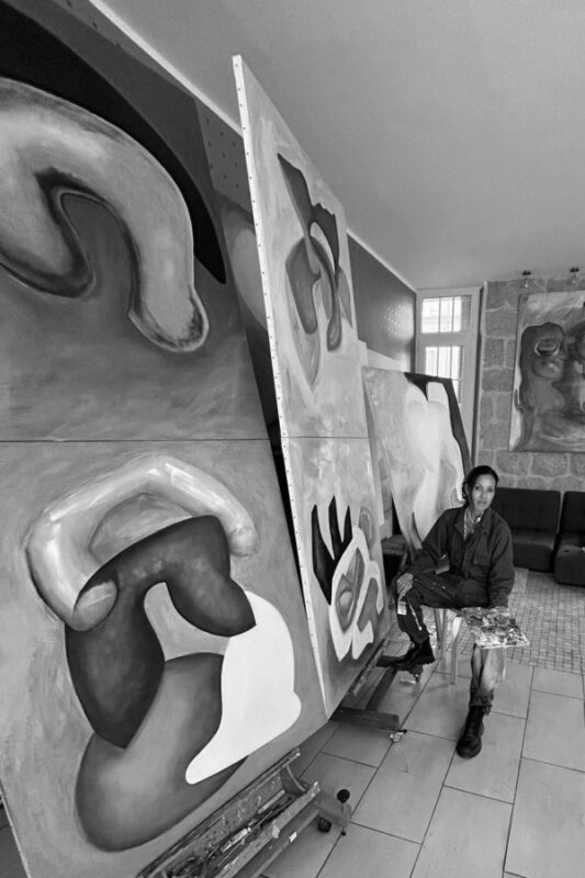 Wanda Plantinga in her Amsterdam studio
